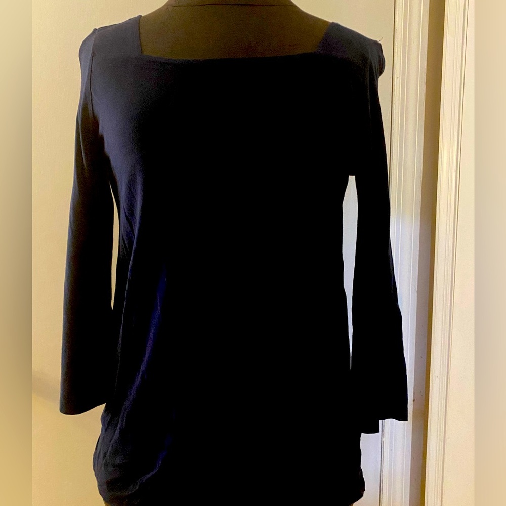Loft 3/4 sleeve square neck top. Size S